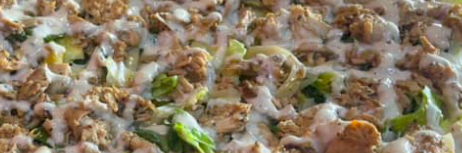 Close-up of Frank's Pizza